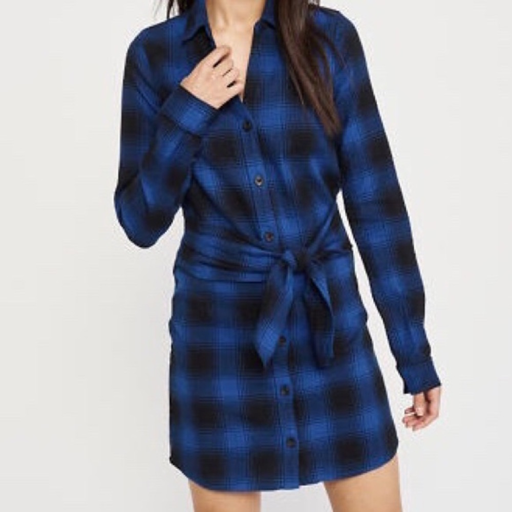 Abercrombie & Fitch Plaid Shirt Dress